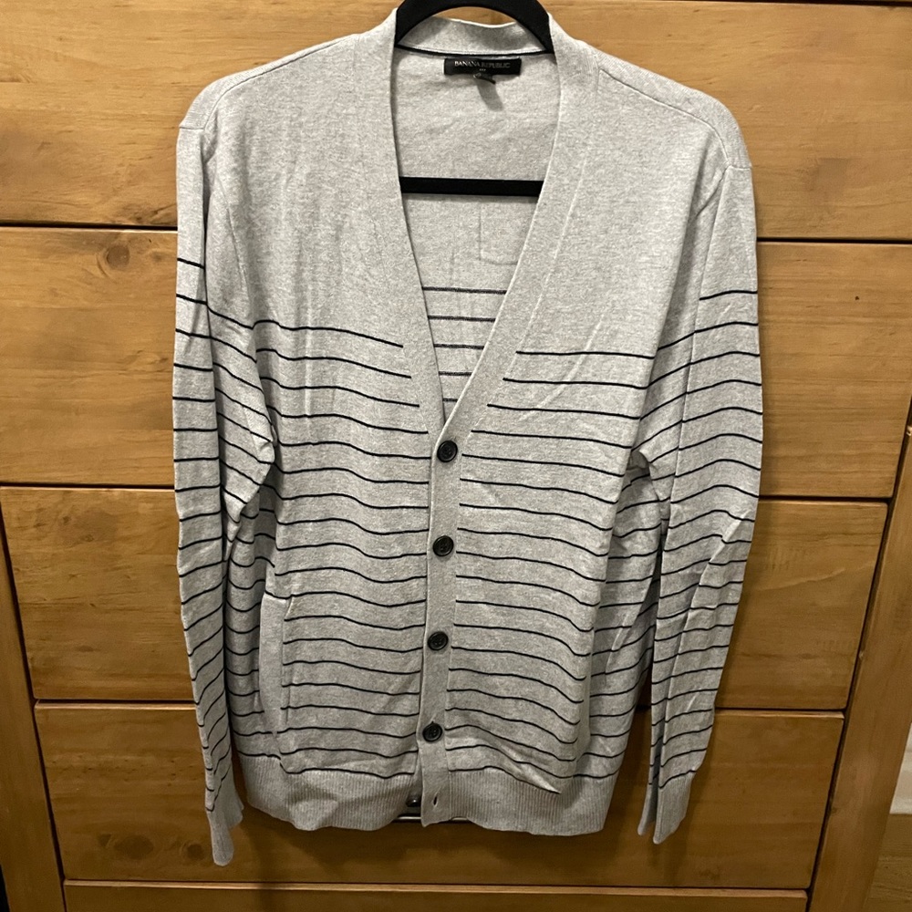 Banana Republic Gray Cardigan Sweater